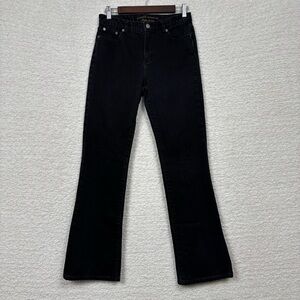 LRL Ralph Lauren Jeans Co. Womens 4 Black Classic Bootcut 5 Pocket Zip Fly Denim